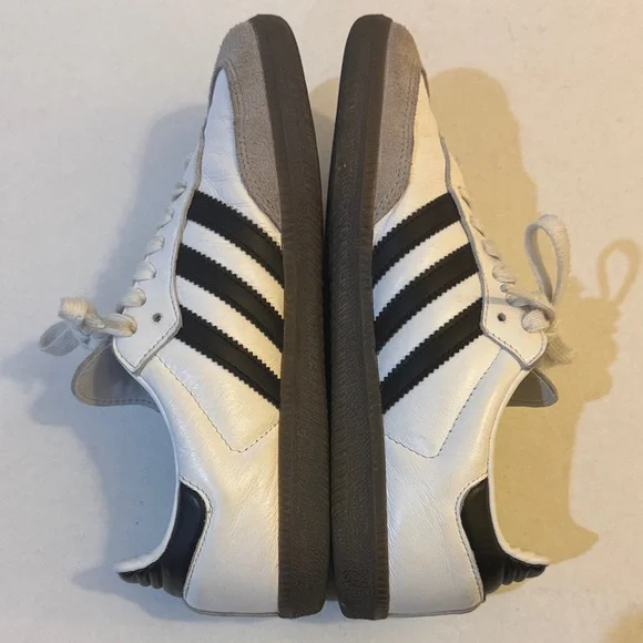Adidas Samba OG Sneaker Cloud White / Core Black / Gum Size 7.5 - Picture 8 of 14